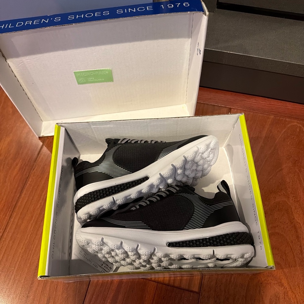 Black & White Slip-On Athletic Sneakers